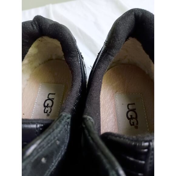 Ugg Deaven Croco Embossed Leather Women's Sneaker Size 8 - Picture 7 of 11